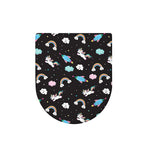 Star Space Unicorn Pattern Print Toilet Lid Cover