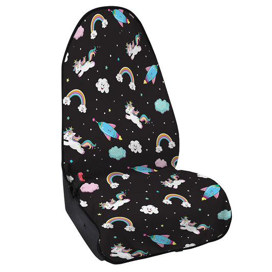 Star Space Unicorn Pattern Print Waterproof Car Seat Cover