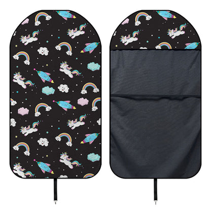 Star Space Unicorn Pattern Print Waterproof Car Seat Cover