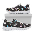 Star Space Unicorn Pattern Print White Running Shoes