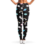 Star Space Unicorn Pattern Print Women's Leggings