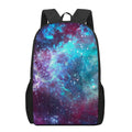 Starfield Nebula Galaxy Space Print 17 Inch Backpack