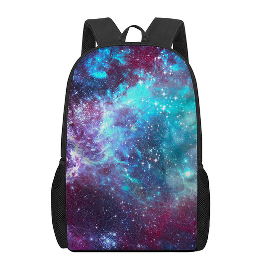 Starfield Nebula Galaxy Space Print 17 Inch Backpack