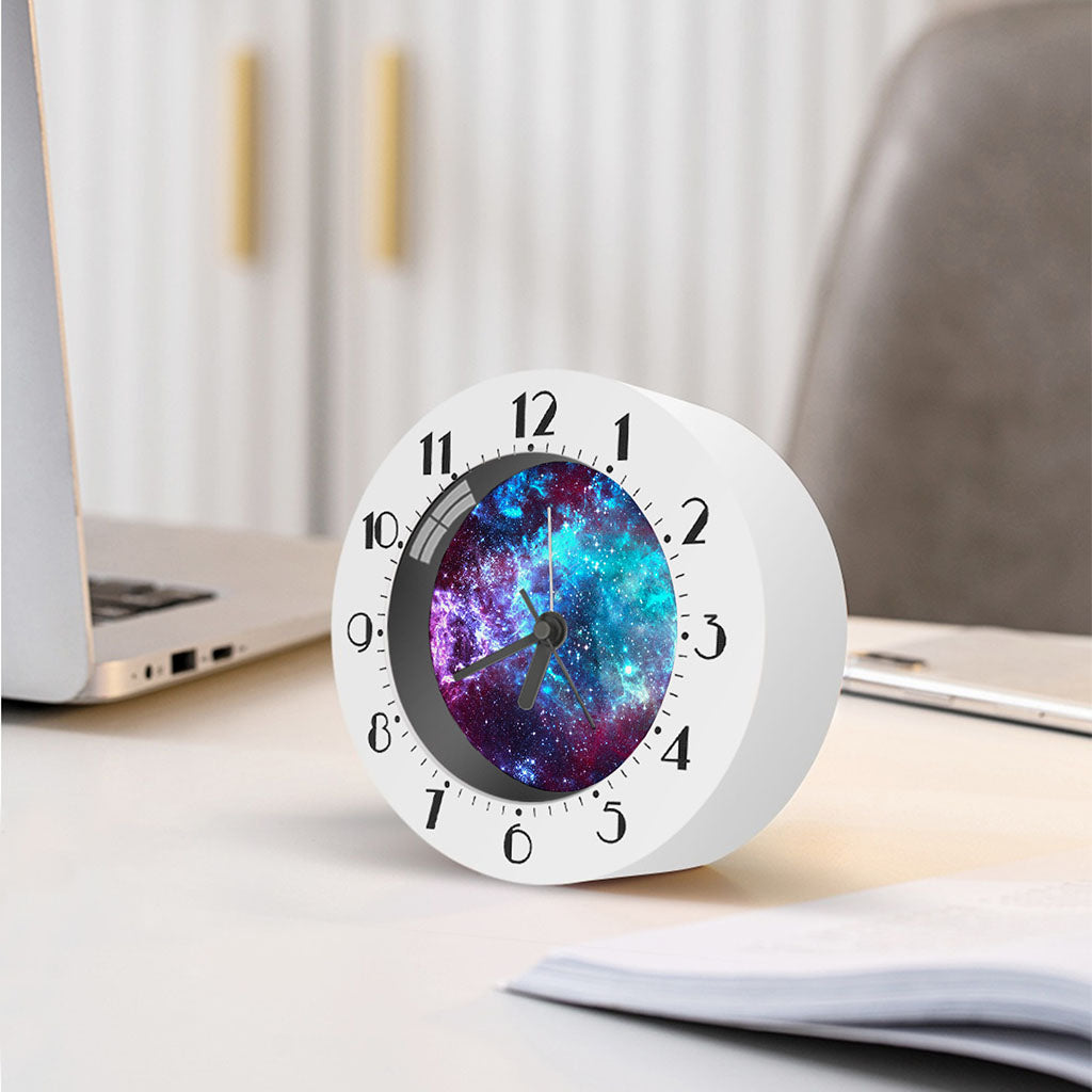 Starfield Nebula Galaxy Space Print Alarm Clock
