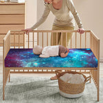 Starfield Nebula Galaxy Space Print Baby Crib Sheet