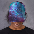 Starfield Nebula Galaxy Space Print Baseball Cap