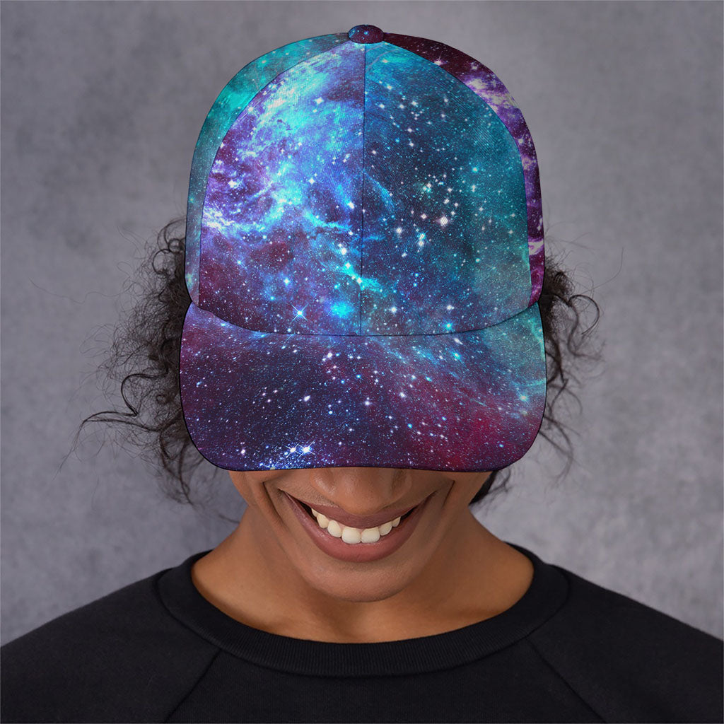 Starfield Nebula Galaxy Space Print Baseball Cap