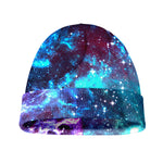Starfield Nebula Galaxy Space Print Beanie