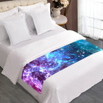 Starfield Nebula Galaxy Space Print Bed Runner