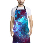 Starfield Nebula Galaxy Space Print Bib Apron With Pocket