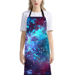 Starfield Nebula Galaxy Space Print Bib Apron With Pocket