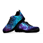 Starfield Nebula Galaxy Space Print Black Running Shoes