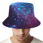 Starfield Nebula Galaxy Space Print Bucket Hat