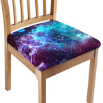 Starfield Nebula Galaxy Space Print Chair Cushion Cover