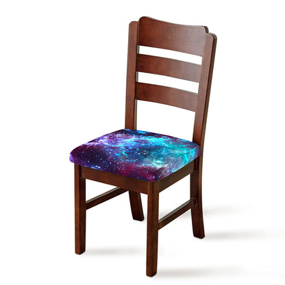 Starfield Nebula Galaxy Space Print Chair Cushion Cover