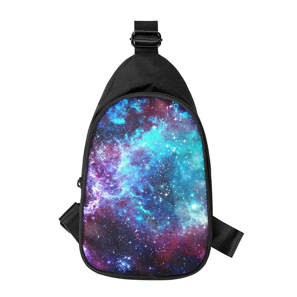 Starfield Nebula Galaxy Space Print Chest Bag