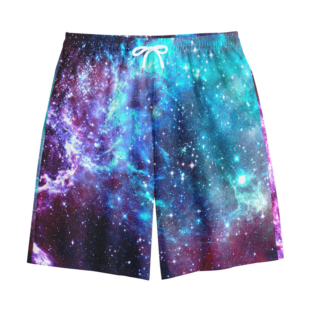 Starfield Nebula Galaxy Space Print Cotton Shorts