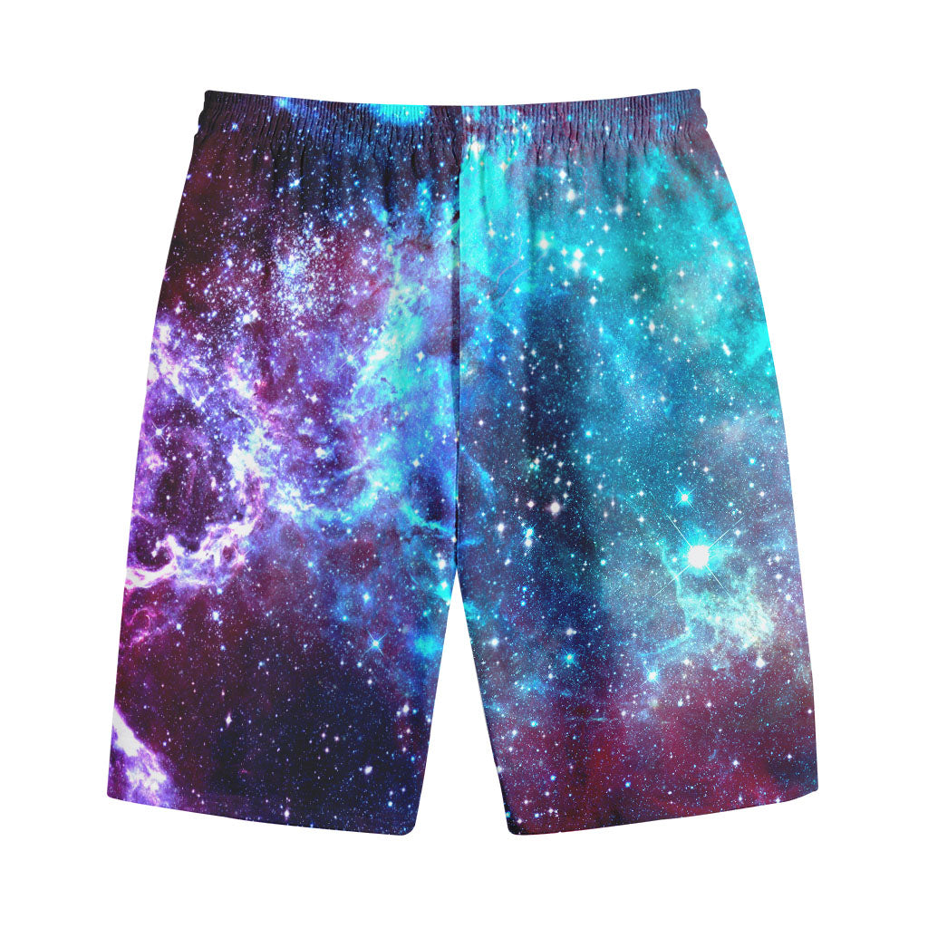 Starfield Nebula Galaxy Space Print Cotton Shorts