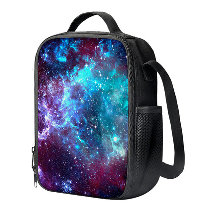 Starfield Nebula Galaxy Space Print Crossbody Lunch Bag