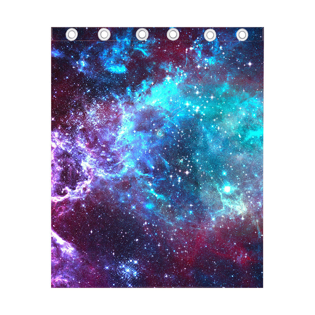 Starfield Nebula Galaxy Space Print Curtain