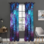 Starfield Nebula Galaxy Space Print Curtain