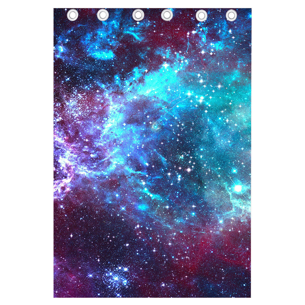 Starfield Nebula Galaxy Space Print Curtain