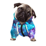 Starfield Nebula Galaxy Space Print Dog Zip Up Hoodie
