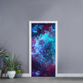 Starfield Nebula Galaxy Space Print Door Sticker