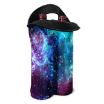 Starfield Nebula Galaxy Space Print Double Neoprene Wine Tote