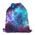 Starfield Nebula Galaxy Space Print Drawstring Bag