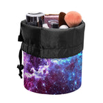 Starfield Nebula Galaxy Space Print Drawstring Makeup Bag