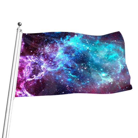 Starfield Nebula Galaxy Space Print Flag