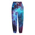 Starfield Nebula Galaxy Space Print Fleece Lined Knit Pants