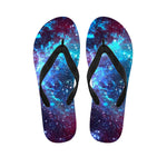 Starfield Nebula Galaxy Space Print Flip Flops