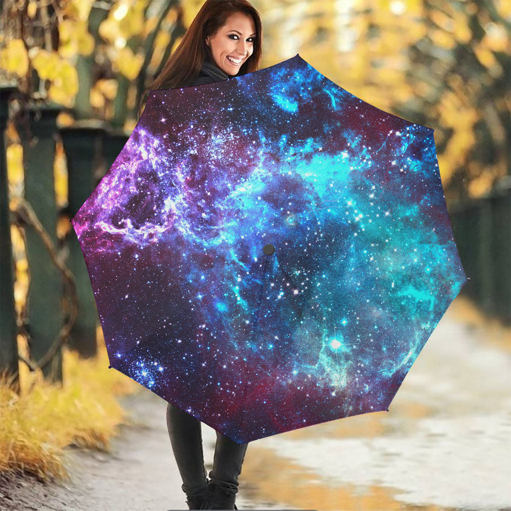 Starfield Nebula Galaxy Space Print Foldable Umbrella