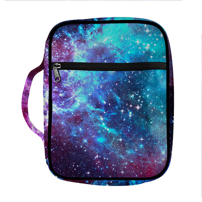 Starfield Nebula Galaxy Space Print Front Pocket Bible Bag