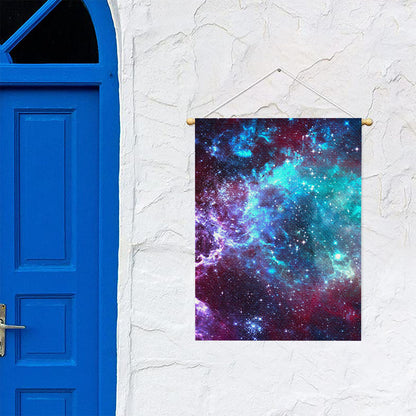 Starfield Nebula Galaxy Space Print Garden Flag