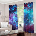 Starfield Nebula Galaxy Space Print Grommet Curtains