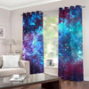 Starfield Nebula Galaxy Space Print Grommet Curtains