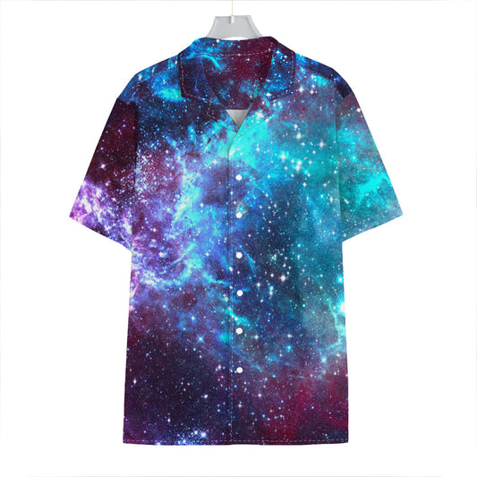 Starfield Nebula Galaxy Space Print Hawaiian Shirt