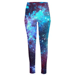 Starfield Nebula Galaxy Space Print High-Waisted Pocket Leggings