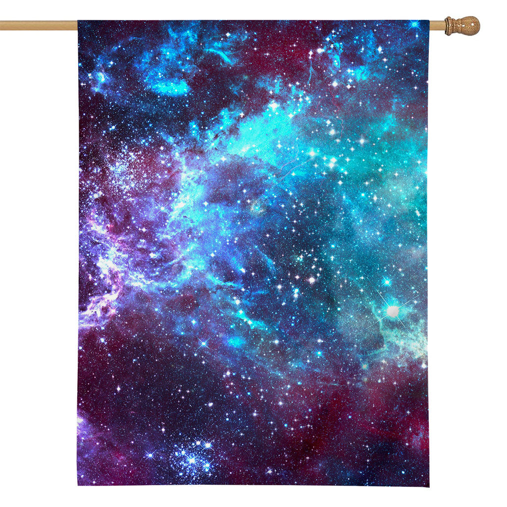 Starfield Nebula Galaxy Space Print House Flag