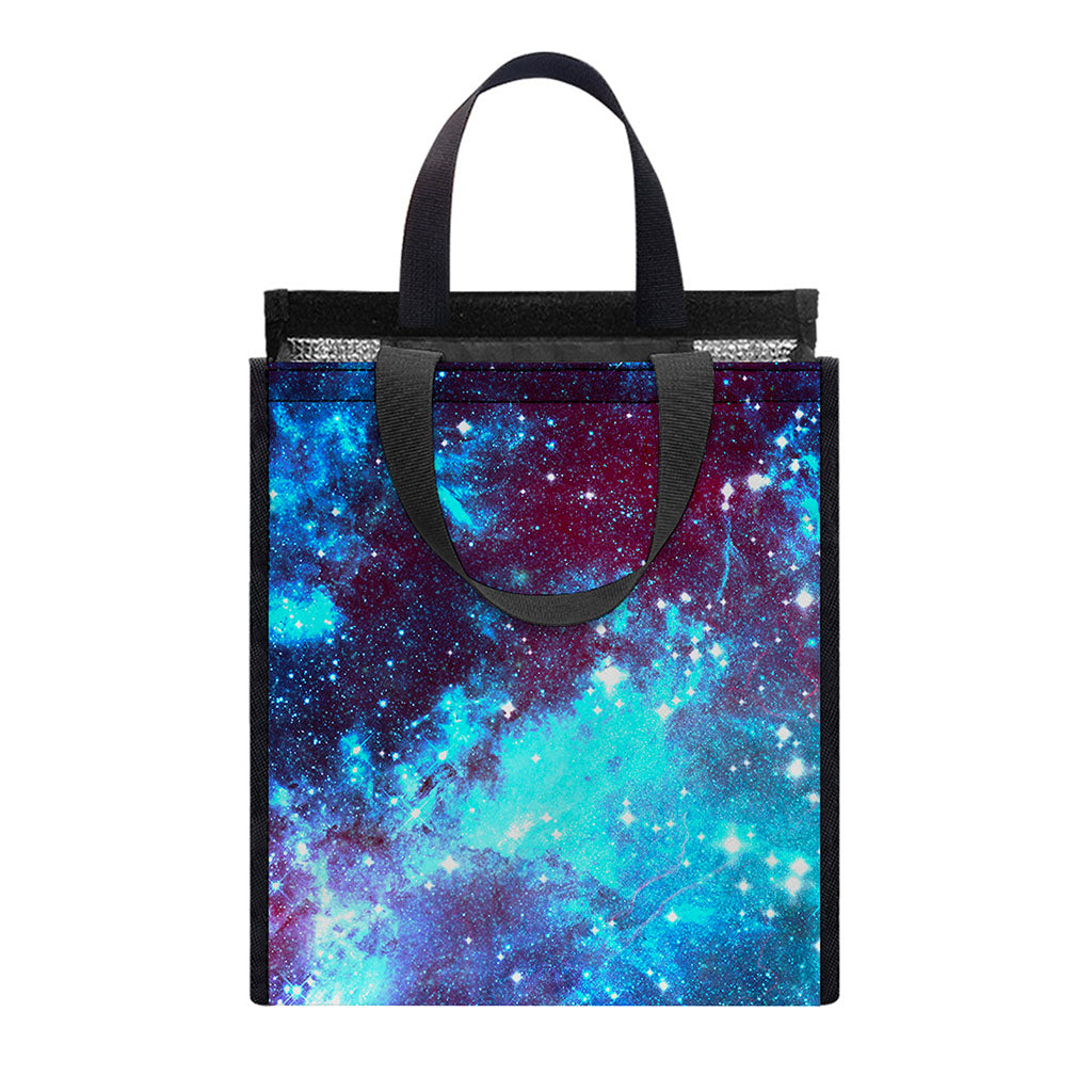 Starfield Nebula Galaxy Space Print Insulated Lunch Tote
