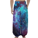 Starfield Nebula Galaxy Space Print Lantern Pants