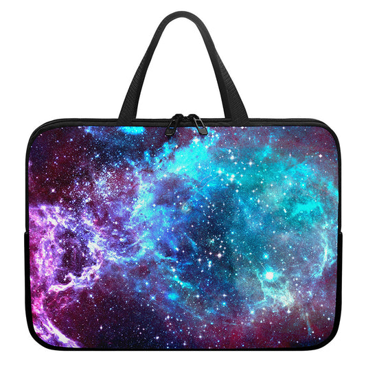Starfield Nebula Galaxy Space Print Laptop Sleeve With Handle