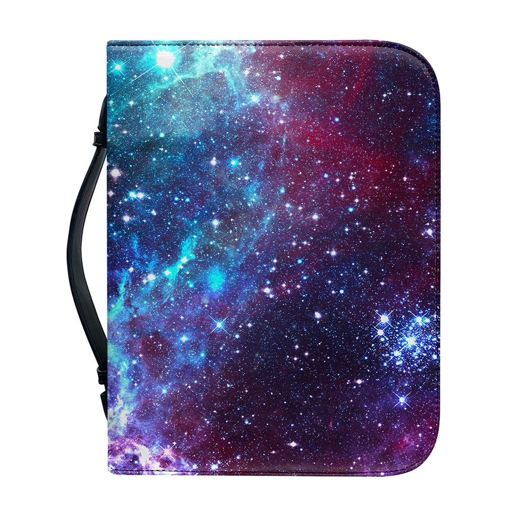 Starfield Nebula Galaxy Space Print Leather Bible Cover
