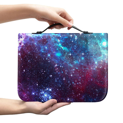 Starfield Nebula Galaxy Space Print Leather Bible Cover