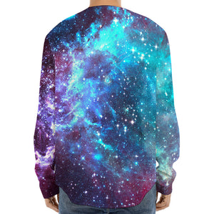 Starfield Nebula Galaxy Space Print Long Sleeve Baseball Jersey