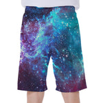 Starfield Nebula Galaxy Space Print Men's Beach Shorts