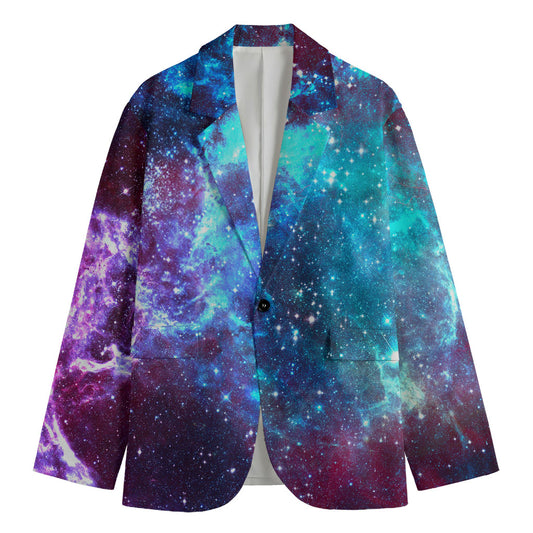 Starfield Nebula Galaxy Space Print Men's Blazer